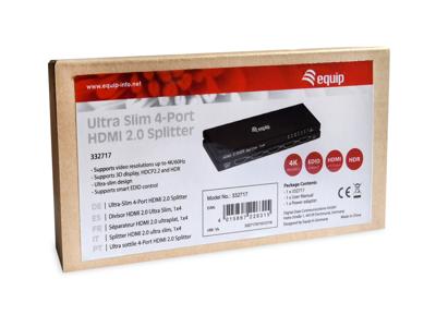 Equip 332717 video splitter HDMI 4x HDMI