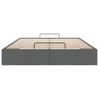 Bedframe zonder matras 140x200 cm stof donkergrijs - thumbnail