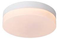 Lucide BISKIT - Plafonnière Badkamer - Ø 23 cm - LED - 1x12W 2700K - IP44 - Bewegingssensor - Wit - thumbnail
