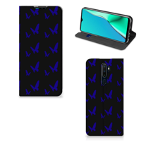 OPPO A5 (2020) | A9 (2020) Hoesje met Magneet Vlinder Patroon - thumbnail