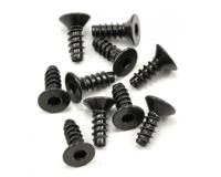 M3x8mm Hex Socket Tapping Flat Head (Black) (10pcs) (AXA464) - thumbnail