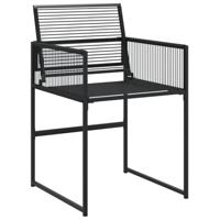 9-delige Tuinset poly rattan zwart - thumbnail