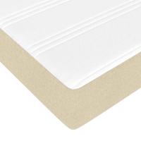 Boxspring bed Crème, Bruin 140 x 200 cm Stof, Engineered Hout - thumbnail