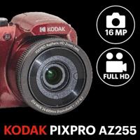 KODAK PIXPRO Astro Zoom AZ255-RD 16MP digitale camera met 25x optische zoom 24mm groothoek 1080P Full HD-video en 3 inch LCD-scherm (rood) - thumbnail