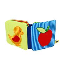 Goki stoffen boekje met rammelaar, knisperfolie en pieper - thumbnail