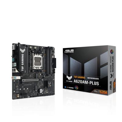 Asus TUF A620AM-PLUS Moederbord Socket AMD AM5 Vormfactor Micro-ATX Moederbord chipset AMD® A620A Asus TUF A620AM-PLUS Moederbord Socket AMD AM5 Vormfactor Micro-ATX Moederbord chipset AMD® A620A