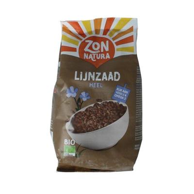 Zonnatura Lijnzaad heel bio 400 Gram Zonnatura Lijnzaad heel bio 400 Gram