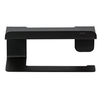 Tiger Toiletrolhouder Colar Met Planchet Zwart - thumbnail