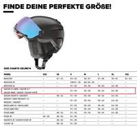 Atomic Savor Visor Stereo Helm Black 63-65 - thumbnail