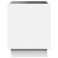 Salontafel met Infinity LED 40x40x50 cm wit - thumbnail
