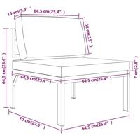 10-delige Loungeset met kussens aluminium antracietkleurig - thumbnail