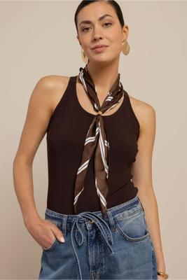 Studio Anneloes Cloud Top 13590 T-shirt Korte Mouw 8700 Espresso