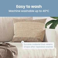 VidaXL Hoofdkussen met kussen wit 50 x 75 cm veren - thumbnail