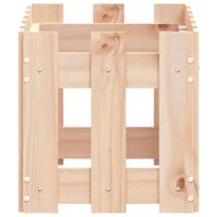 VidaXL Plantenbak met hekontwerp 60x30x30 cm massief grenenhout - thumbnail