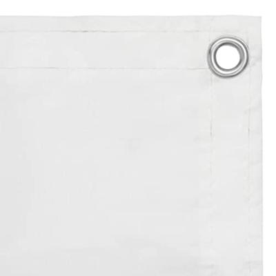 VidaXL Balkonscherm 120x600 cm oxford stof wit