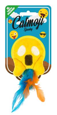 Catmoji Speelgoed met veren voor katten Emoji Cat Spooky (With Madnip)