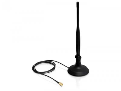 Delock 88413 WiFi-staafantenne 4 dB 2.4 GHz Delock 88413 WiFi-staafantenne 4 dB 2.4 GHz