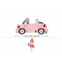 Sluban Qmini roze cabriolet : 245 stuks (m38-b1086) - thumbnail
