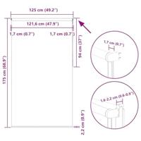 VidaXL Rolgordijn verduisterend 125x175 cm stofbreedte 121,6 cm - thumbnail