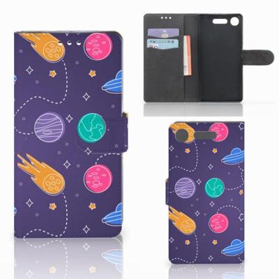 Sony Xperia XZ1 | Wallet Case | met Pasjes | Space Sony Xperia XZ1 | Wallet Case | met Pasjes | Space