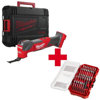 Milwaukee m18 fmt-0x | 18v multi tool | zonder accu's en lader in koffer - 4933478491