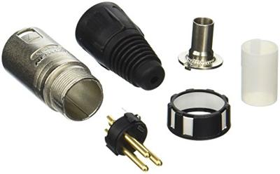 Neutrik NC3MXCC XLR-connector Stekker, recht Aantal polen: 3 Zilver 1 stuk(s)