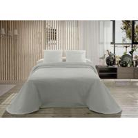 Sprei Hosteline PALMA Parelgrijs Bed van 135 - thumbnail