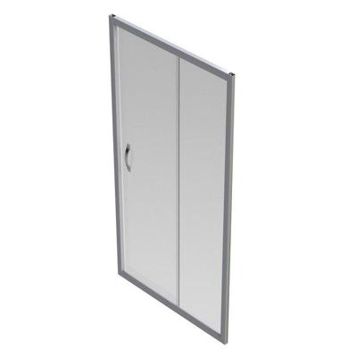 GO by Van Marcke Belo schuifdeur 100x190cm 6mm easy clean glas profielen aluminium verchroomd regelbaar 960-1010mm S2050100 GO by Van Marcke Belo schuifdeur 100x190cm 6mm easy clean glas profielen aluminium verchroomd regelbaar 960-1010mm S2050100