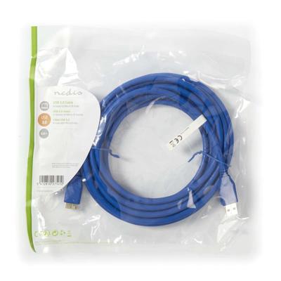 Nedis CCGP61500BU50 Usb 3.0-kabel A Male - Micro-b Male 5,0 M Blauw