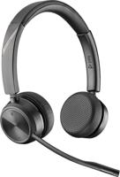 HP Poly Savi 7220 Stereo DECT On Ear headset DECT Stereo Zwart Volumeregeling, Microfoon uitschakelbaar (mute) Computer - thumbnail