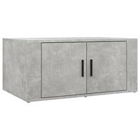 Salontafel 80x50x36 cm bewerkt hout betongrijs - thumbnail