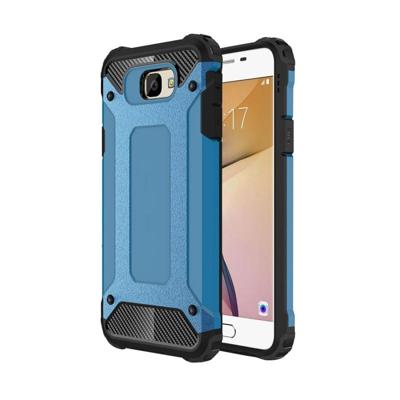 Voor Galaxy J5 Prime harde Armor TPU + PC combinatie Case (blauw)