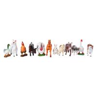 Kids Globe Miniatuur Boerderijdieren Figuren, 36st. - thumbnail