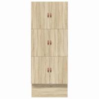 Opbergbedframe met lade Sonoma Eiken 100 cm Bewerkt hout - thumbnail