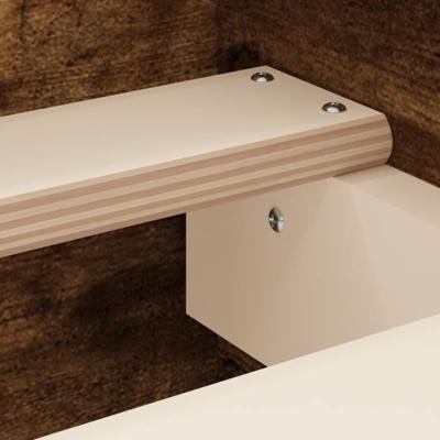 Bedframe met hoofd- en voeteneinde gerookt eiken 140x200 cm - thumbnail