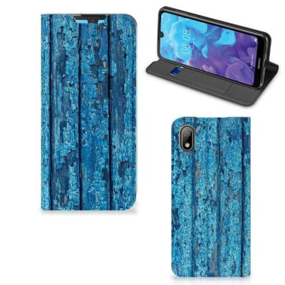 Huawei Y5 (2019) Book | Wallet Case | Wood Blue Huawei Y5 (2019) Book | Wallet Case | Wood Blue