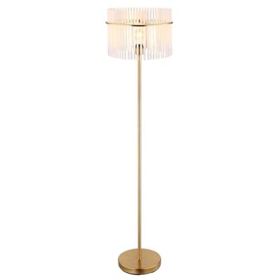 Globo Gouden vloerlampGorley met glas Ø 38cm - 15698SM