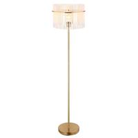 Globo Gouden vloerlampGorley met glas Ø 38cm - 15698SM - thumbnail