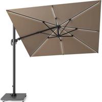 Platinum | Zweefparasol Challenger T² Glow 300 x 300 cm | Taupe - thumbnail