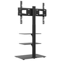 Tv-standaard hoekmodel 3-laags voor 32-65 inch zwart - thumbnail