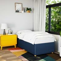 Bedframe zonder matras 80x200 cm stof blauw - thumbnail