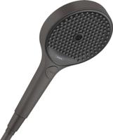 Hansgrohe Handdouche Rainfinity 130 3jet EcoSmart Geborsteld Zwart Chroom - thumbnail