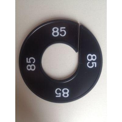 Maatring 9cm zwart/wit 85