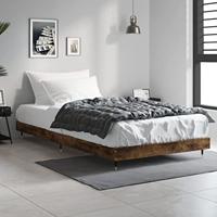 Bedframe zonder matras hout gerookt eikenkleurig 90x190 cm - thumbnail