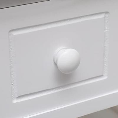 Bijzettafel 40x40x40 cm paulowniahout wit Bijzettafel 40x40x40 cm paulowniahout wit