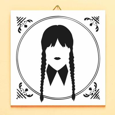 Tegeltje Wednesday Addams Tegeltje Wednesday Addams