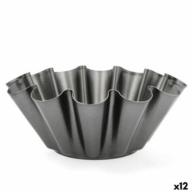 Vlaaimal Quid Sweet Grey Zwart Metaal 23 x 9 cm (12 Stuks)