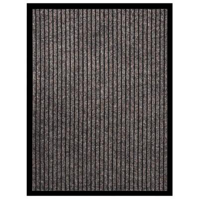 Deurmat 60x80 cm gestreept beige