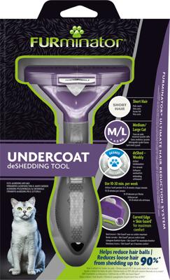 FURminator Undercoat DeShedding Tool kat kort haar M-L
