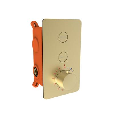 Inbouw Douchekraan Best Design Clic Nancy 2-weg Thermostaat Mat Goud Inbouw Douchekraan Best Design Clic Nancy 2-weg Thermostaat Mat Goud